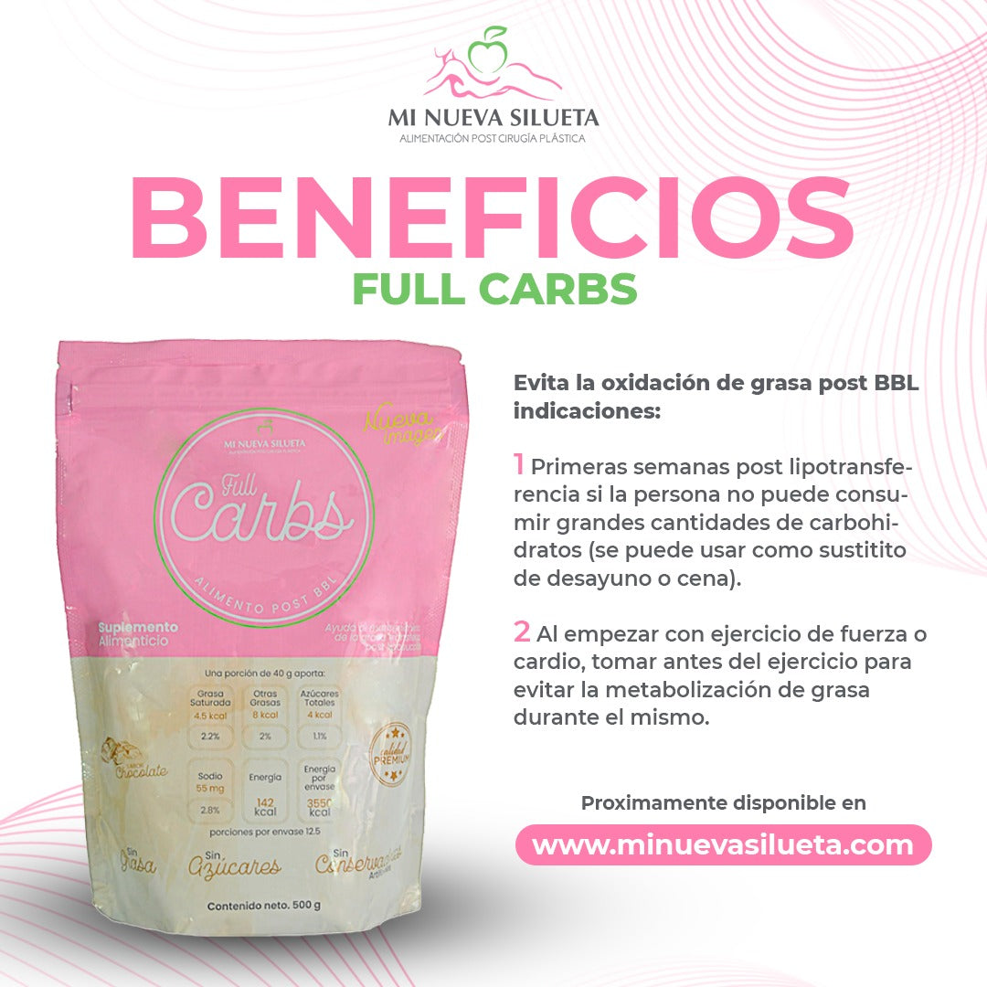 Full Carbs: Protege y Potencia Tus Resultados Post Lipotransferencia