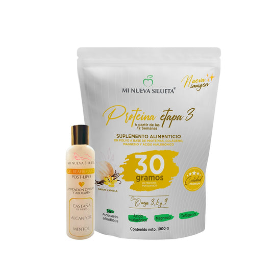 KIT 1.  ETAPA 3  (a partir de 12 semanas post liposucción)