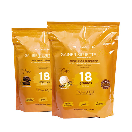 Kit 2 Proteínas Gainer Siluette Pro