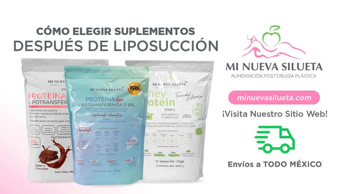 Cómo elegir suplementos después de liposucción