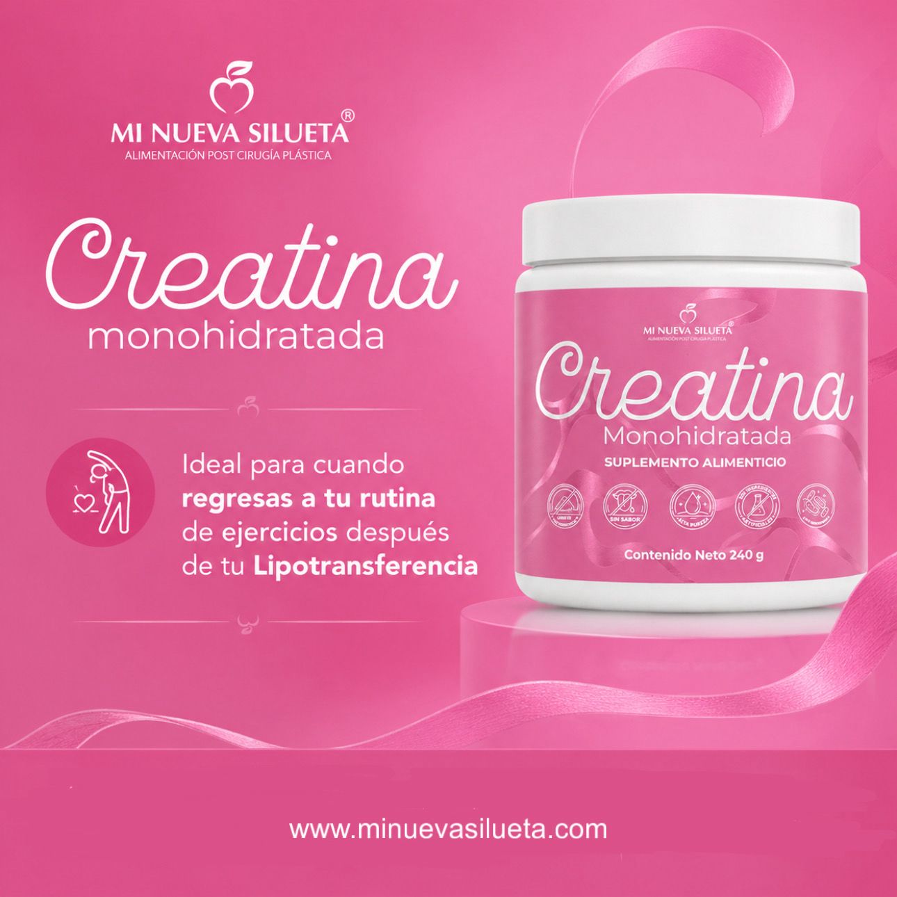 Creatina Monohidratada Mi Nueva Silueta