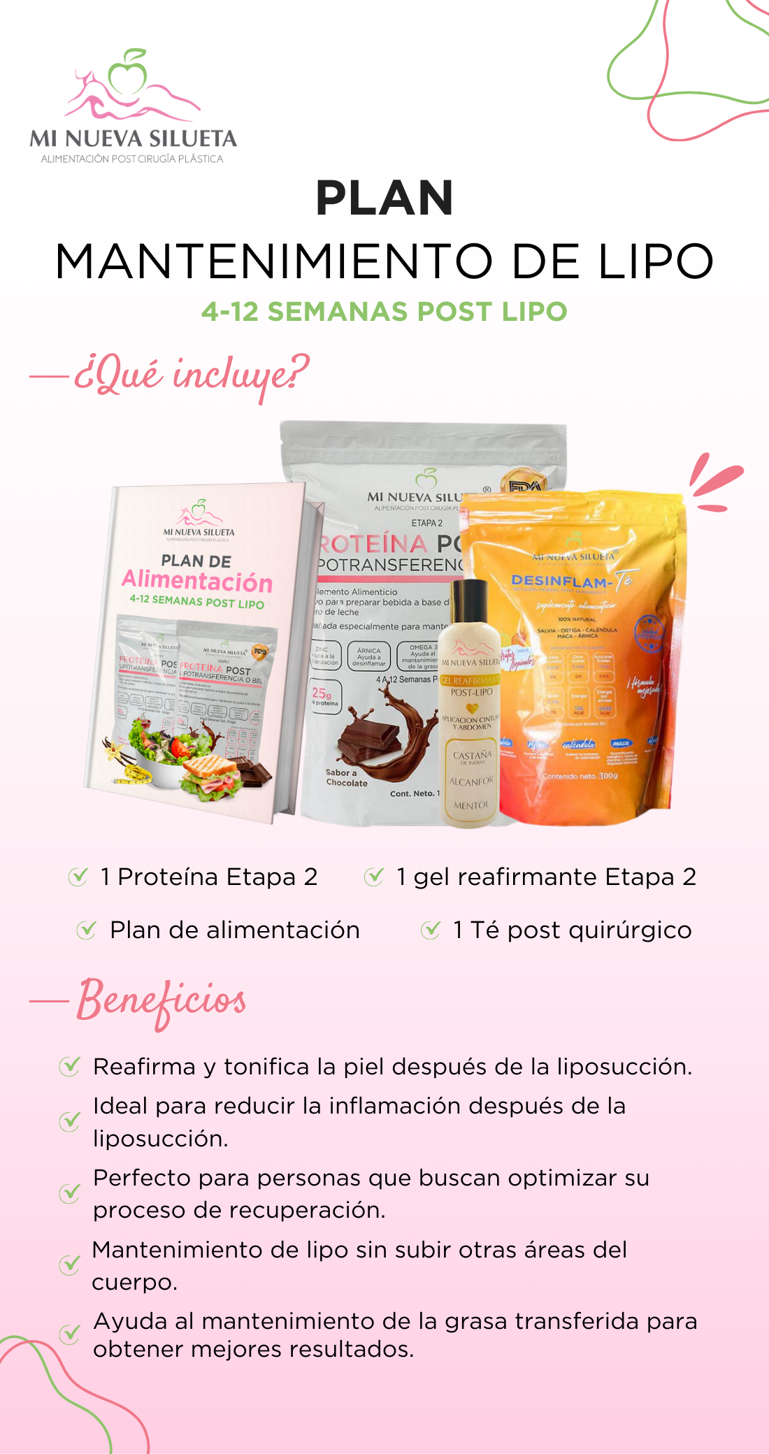 Plan de Alimentación + Kit Etapa 2 (4 a 12 Semanas)