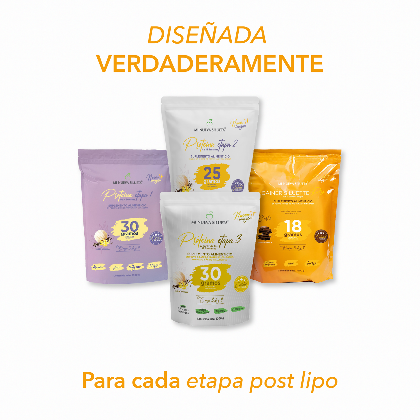 Proteína  Gainer Siluette PRO whith carbs