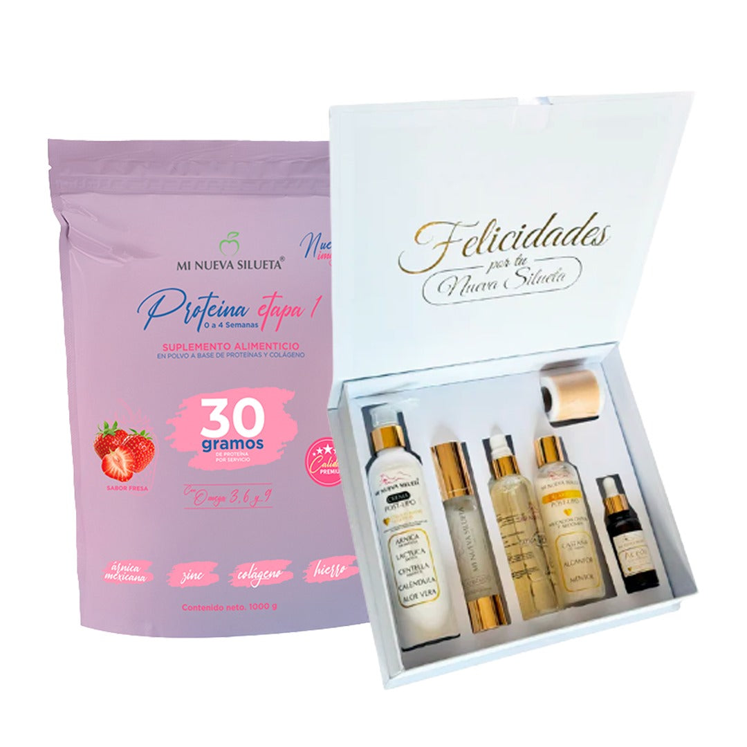 Kit de Recuperación Post Lipo Dermocosmetico + Proteína etapa 1